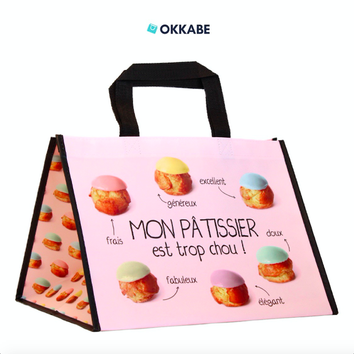 Cabas Boulangerie Pâtisserie Rose - HBP55